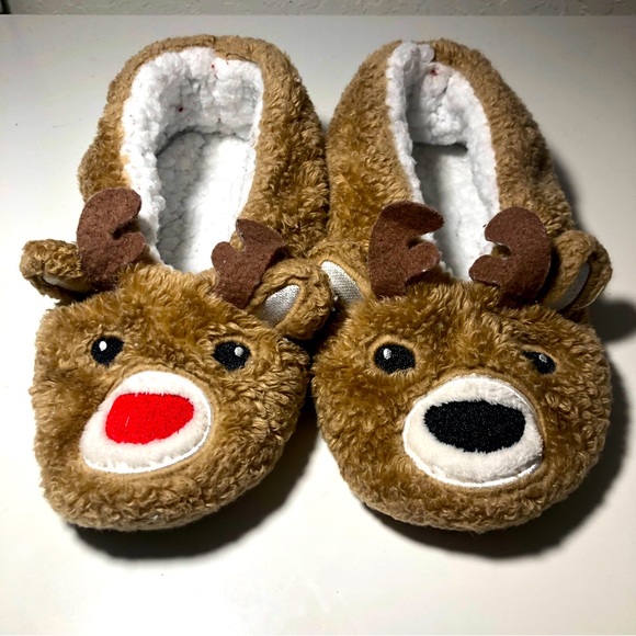 Reindeer Sherpa Slipper - Picture 1 of 6